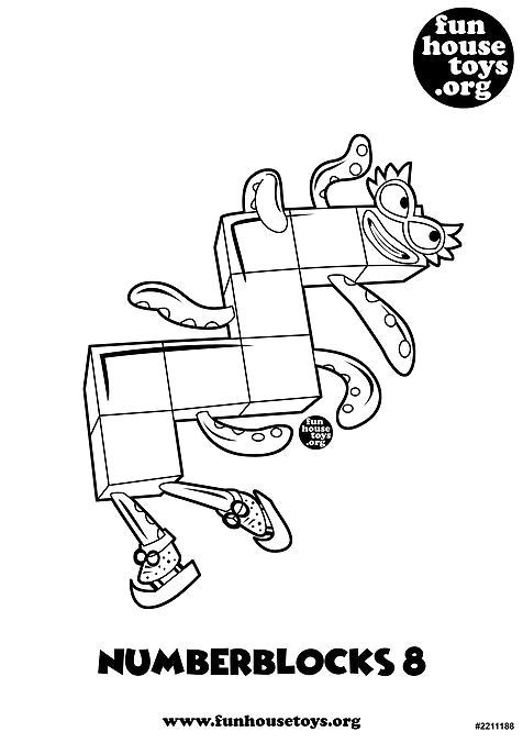 Numberblocks coloring pages