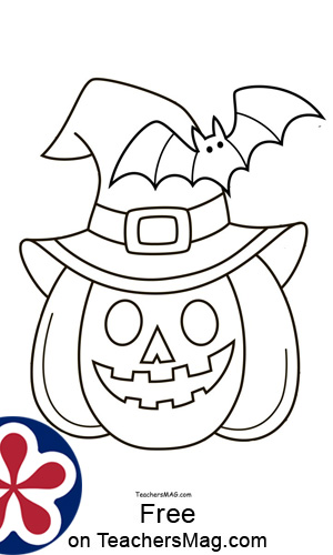 Free halloween pumpkin color by numberletter for preschool