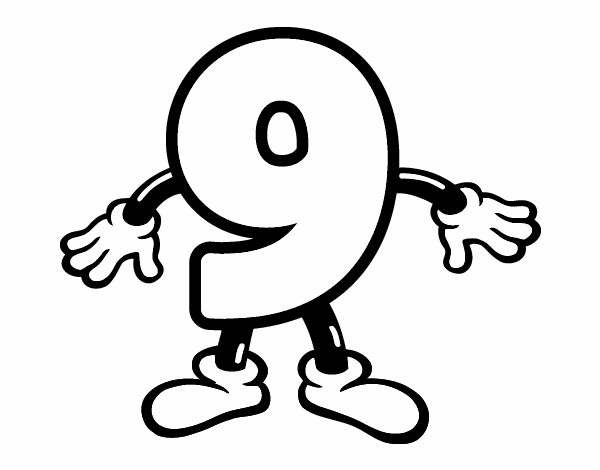 Colored page number painted by user not registered