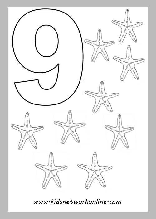 Numbers coloring pages