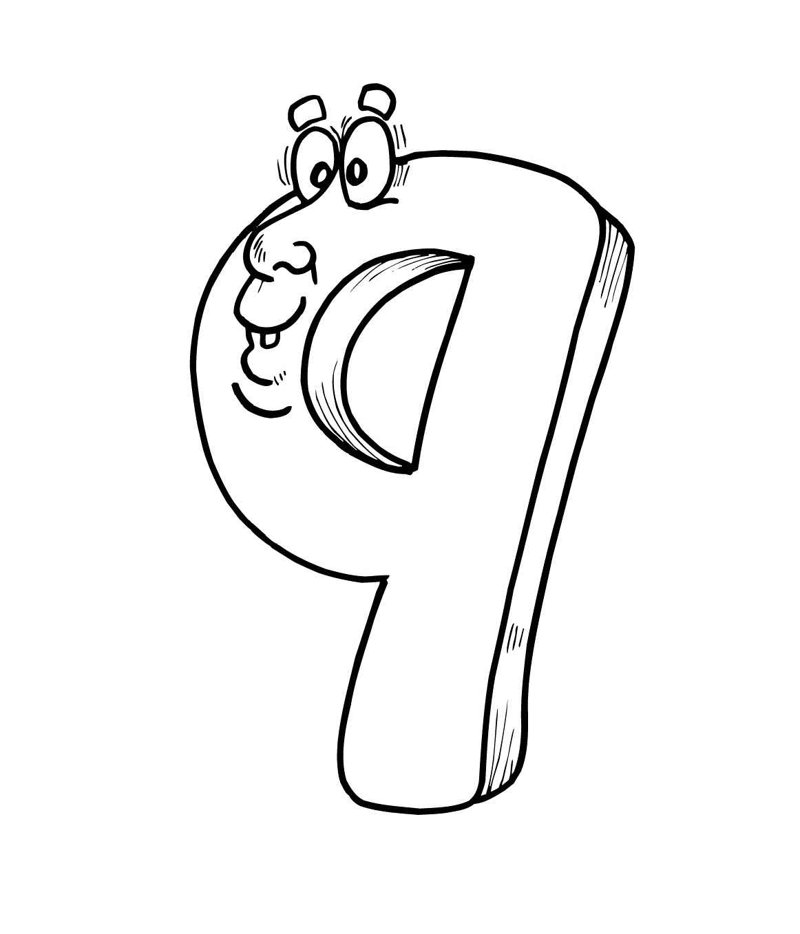 Free printable number coloring pages for kids