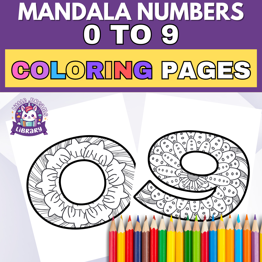 Engaging number learning with to mandala coloring pages made by teachers