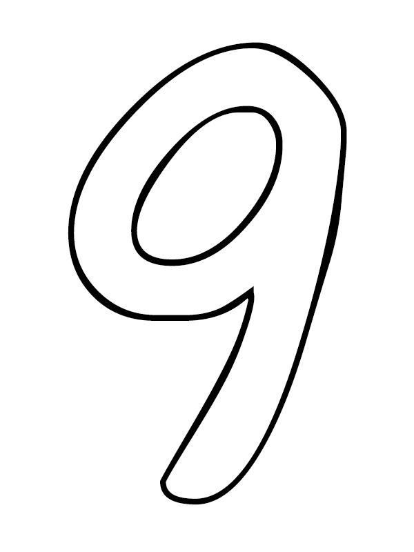 Number coloring page