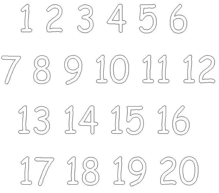 Coloring pages numbers