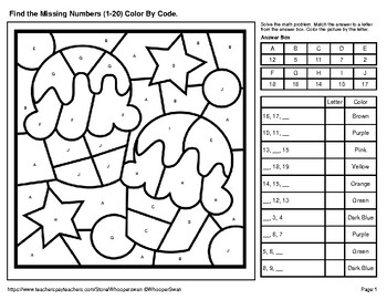 Find the missing numbers