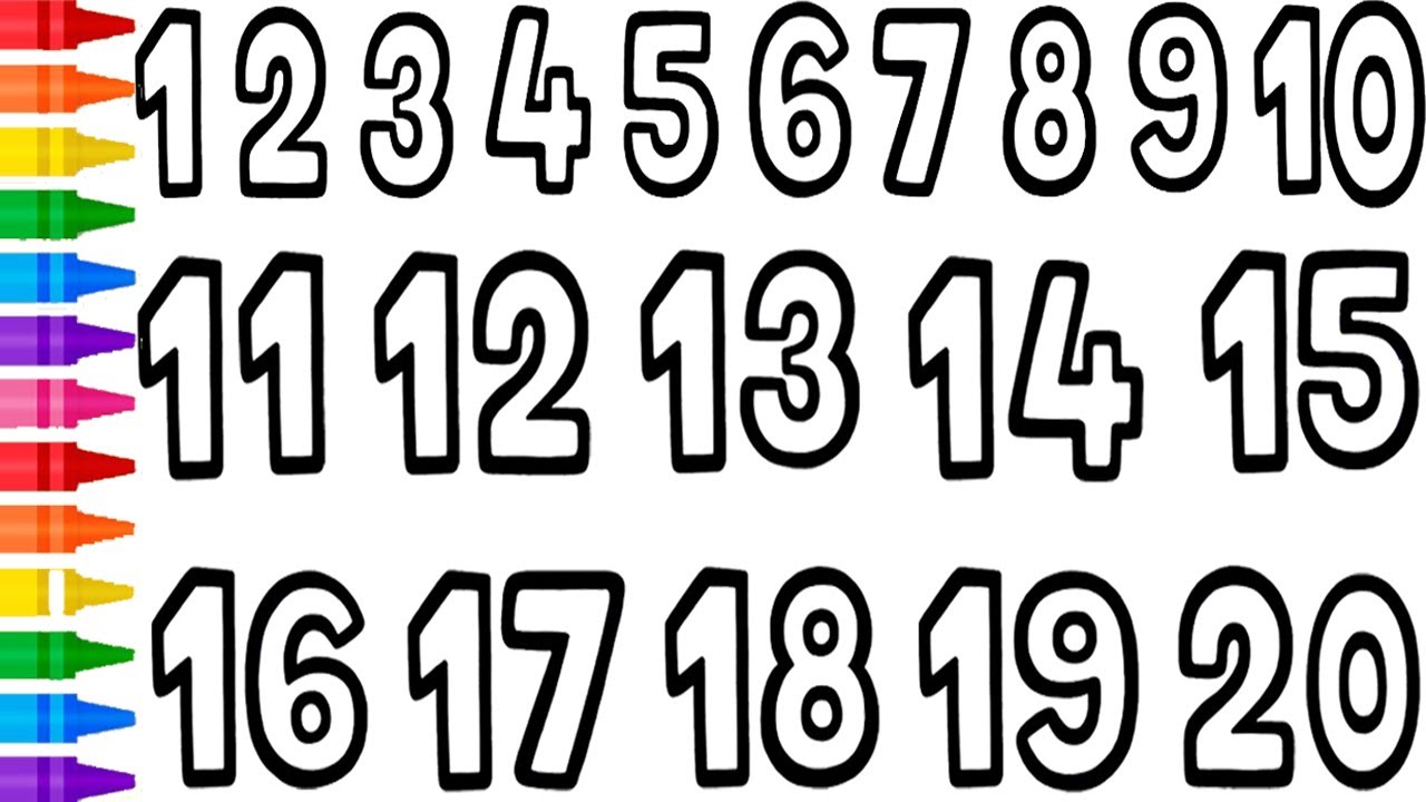 Read number with coloring page coloring painting numbers to ks art kids