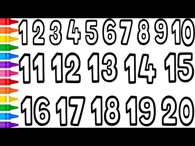 Read number with coloring page coloring painting numbers to ks art kids