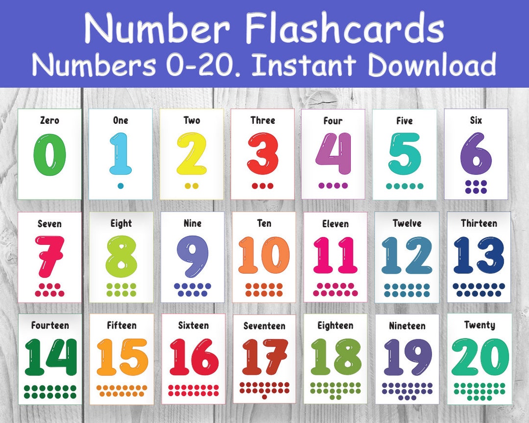 Number flashcards