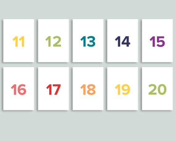 Number cards