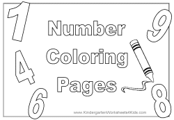 Number coloring pages