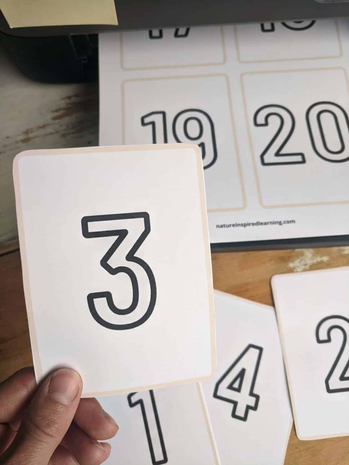 Number flashcards