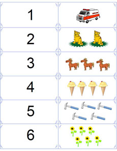 Printable number flashcards