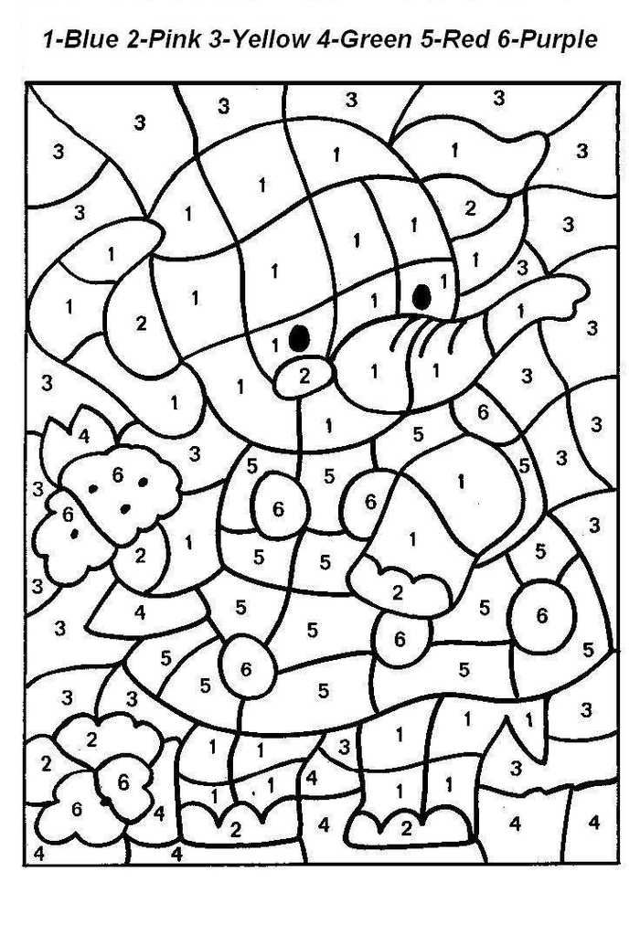 Printable color by number multiplication pdf