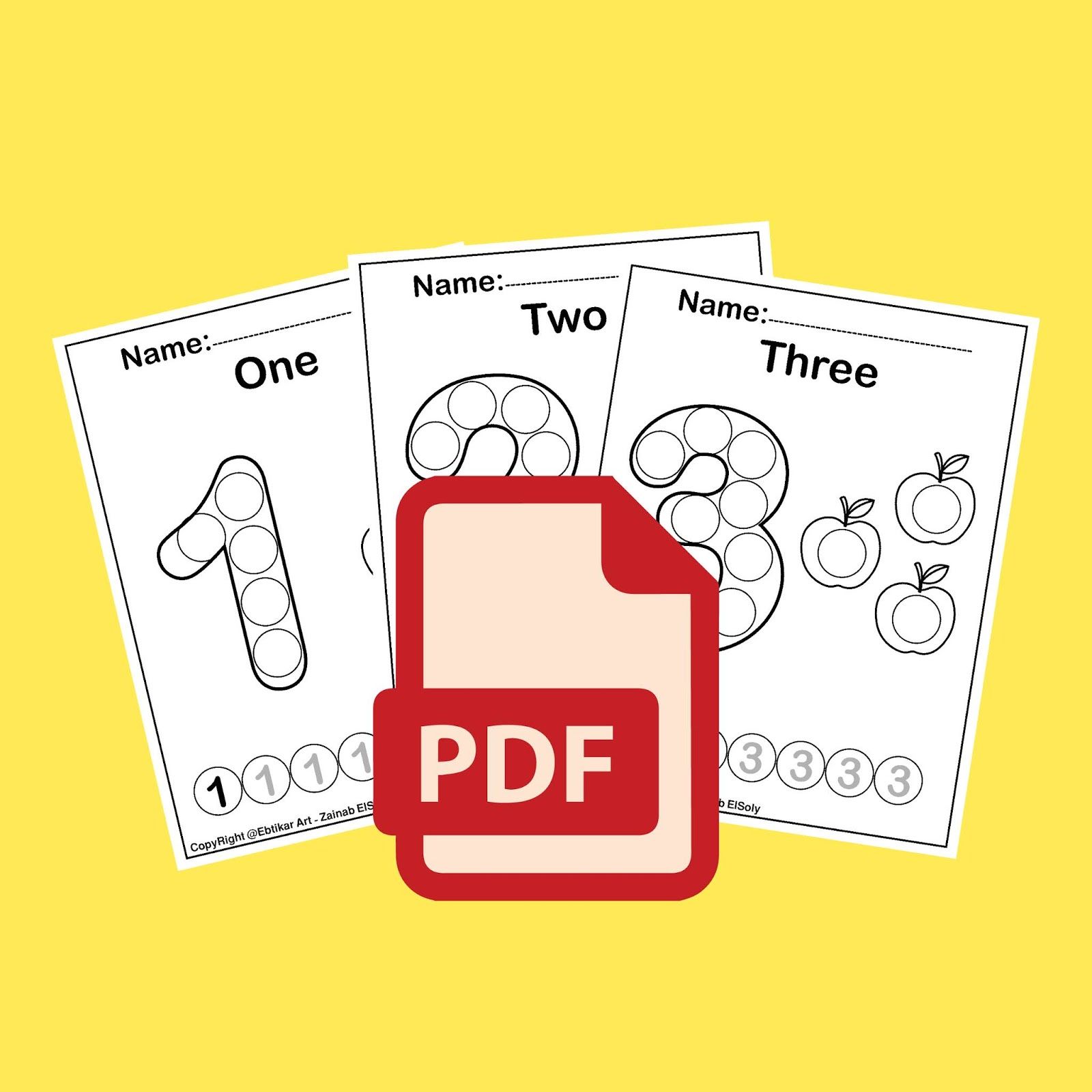 Numbers count apples dot activity free coloring book pdf dot marker activities preschool coloring pages the dot book