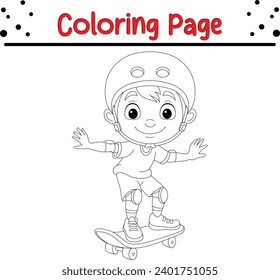 Skateboard coloring book images stock photos d objects vectors