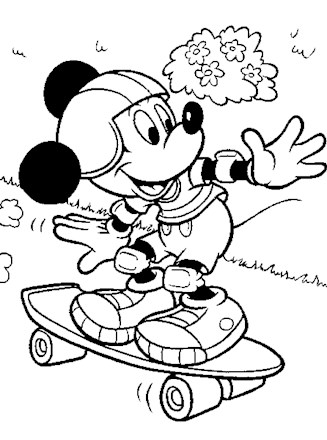 Disney characters coloring page