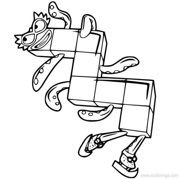 Numberblocks coloring pages number one two three