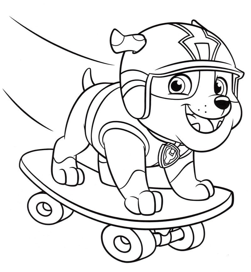 Skateboarding coloring pages