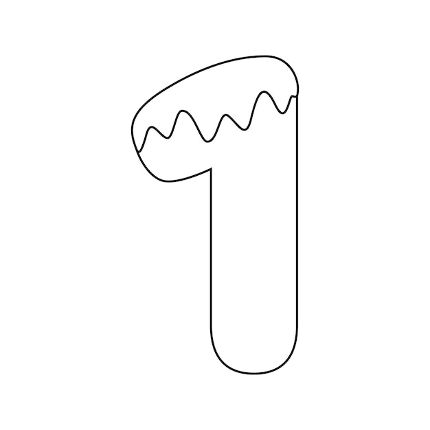 Premium vector coloring page with number for kids