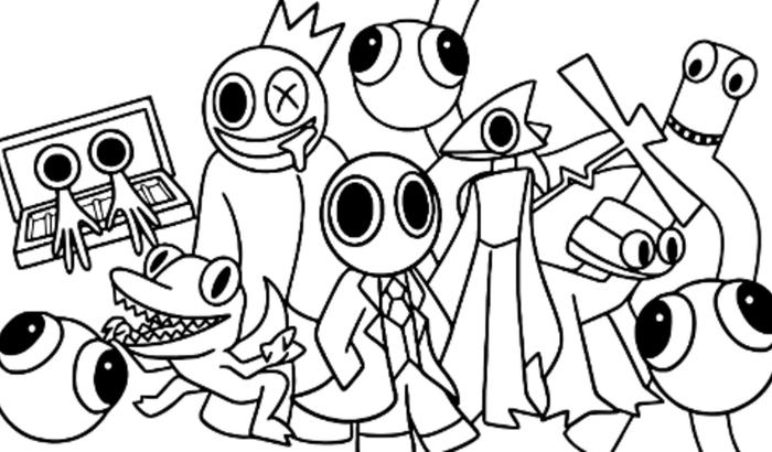Rainbow friends coloring pages a colorful adventure vaquinhas online
