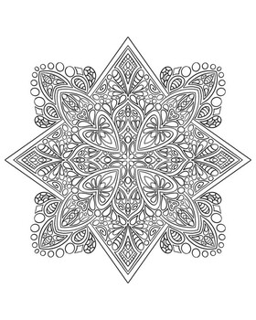 Mandala coloring pages no by allie mae creations tpt