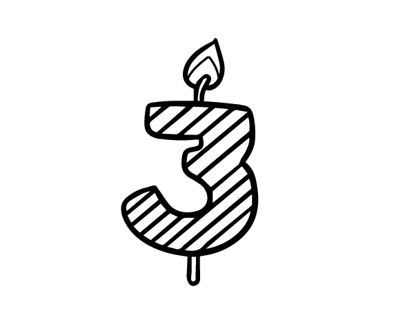 Years old coloring page