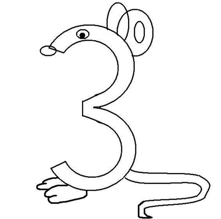 Number coloring pages