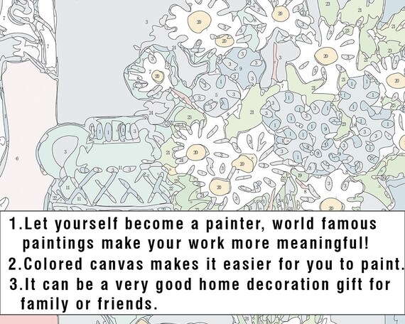 Paint by number kit green ears of wheat by vincent van gogh paint by number kit adult paint by numbers diy paint by number
