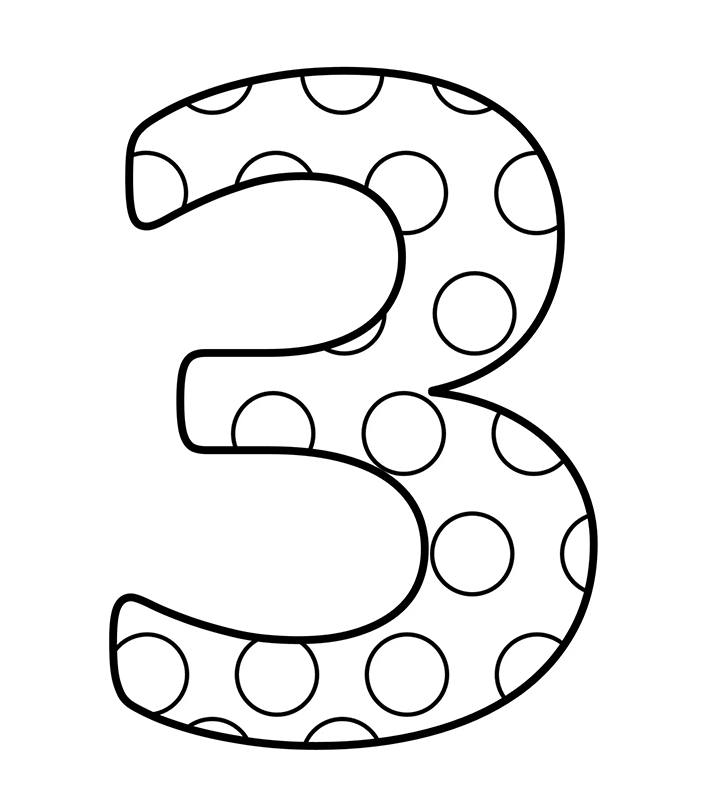 Number coloring pages