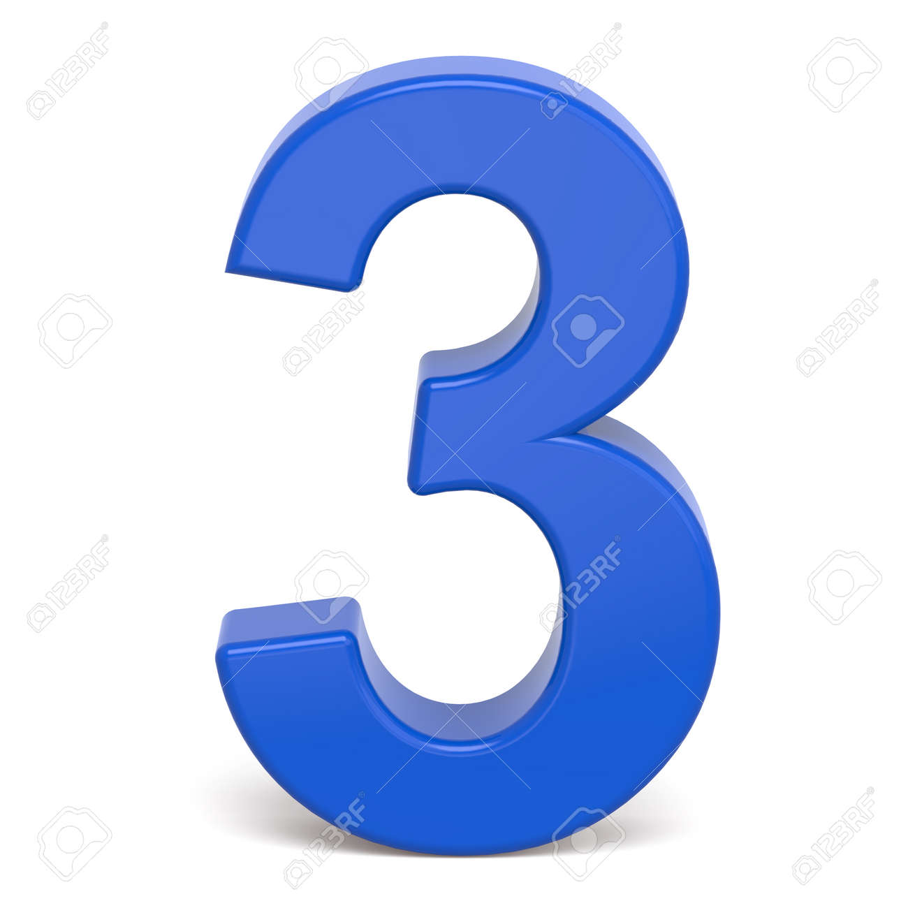 D plastic blue number isolated on white background stock photo picture and royalty free image image