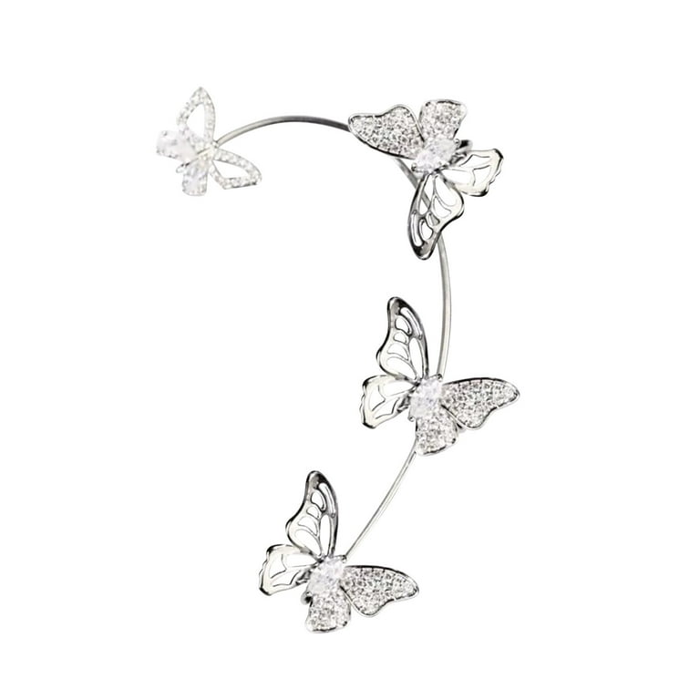 Ear sister for friend piercing clips earrings earrings zircon ear no for girls for women ear clip gifts earrings