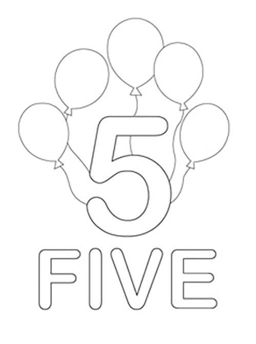 Number with teddy bears coloring page