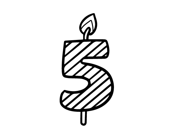 Years old coloring page