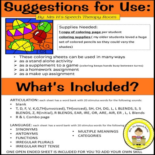 Cinco de mayo color by number speech therapy made by teachers