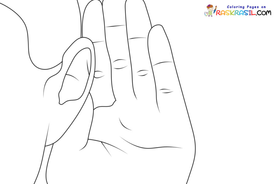 Senses coloring pages