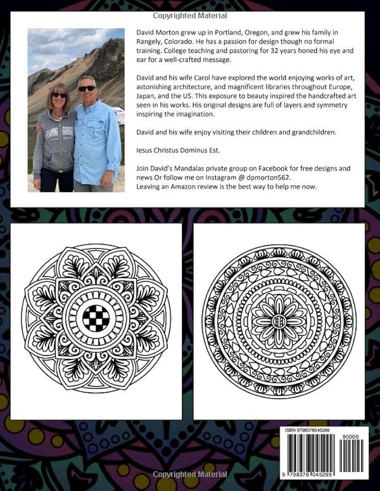 Peaceful mandalas stress relieving adult coloring book volume morton david paul books