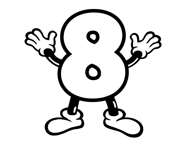 Number coloring page