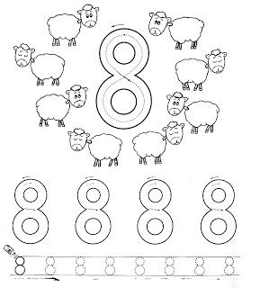 Fichas de aprendizaje numero color worksheets number worksheets number
