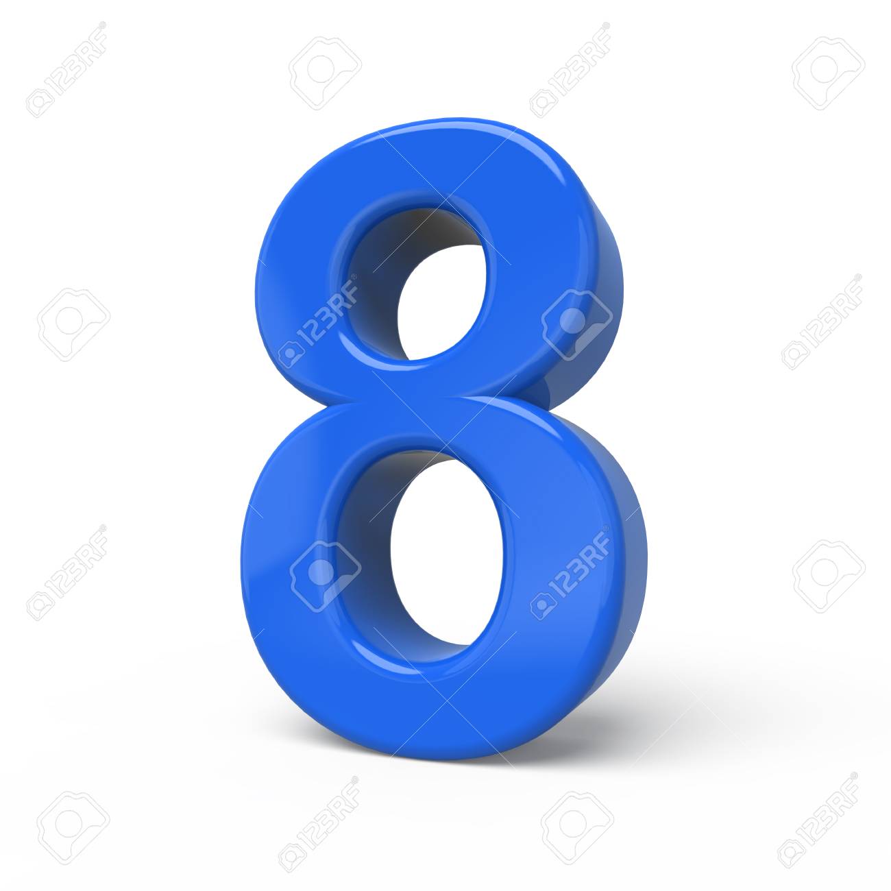 D glossy blue number isolated on white background stock photo picture and royalty free image image