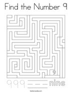 Number coloring pages