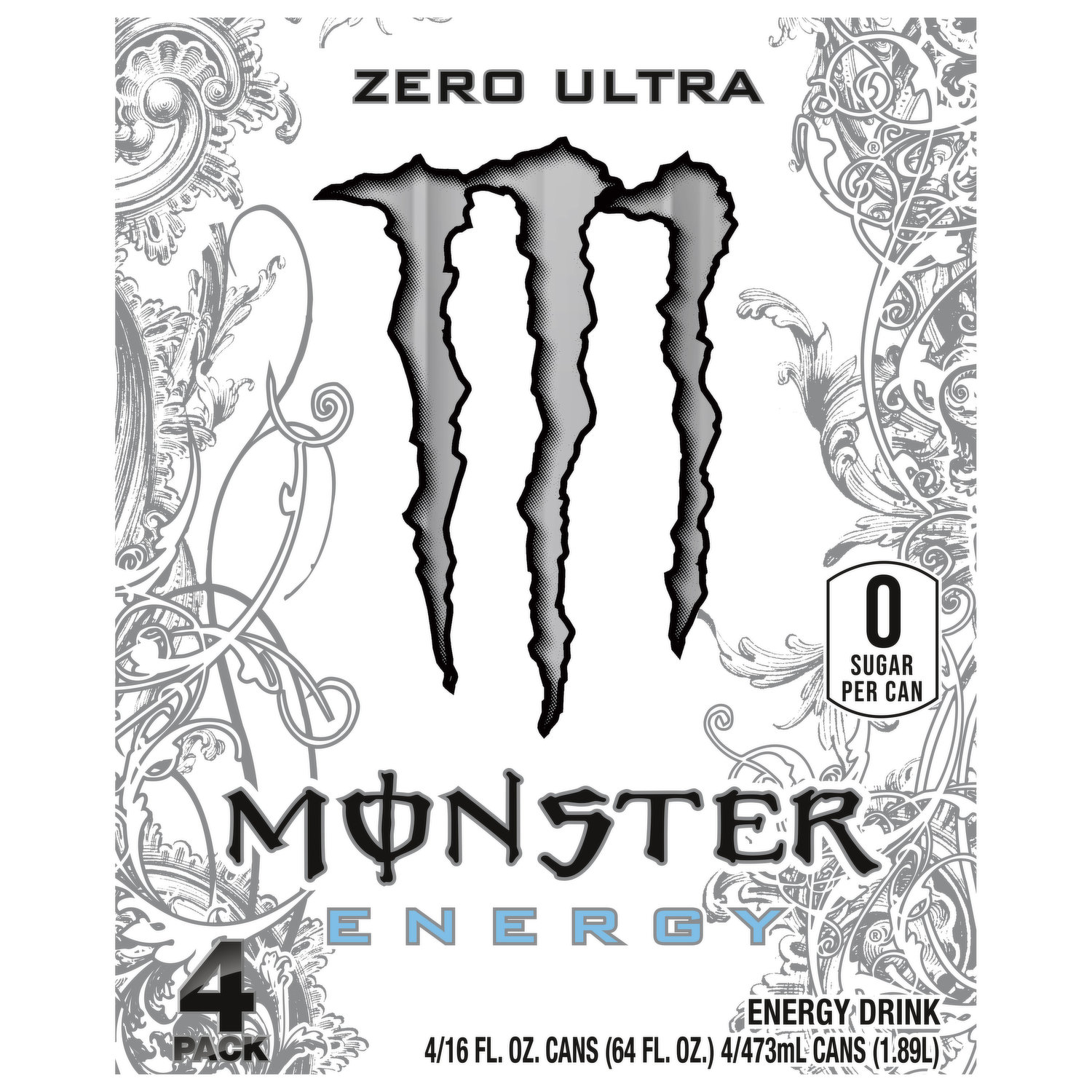 Monster energy drink zero sugar zero ultra pack