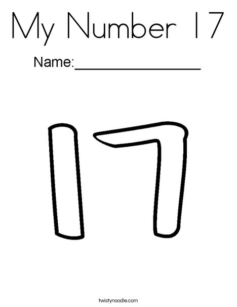 My number coloring page