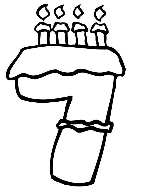 Numbers coloring pages