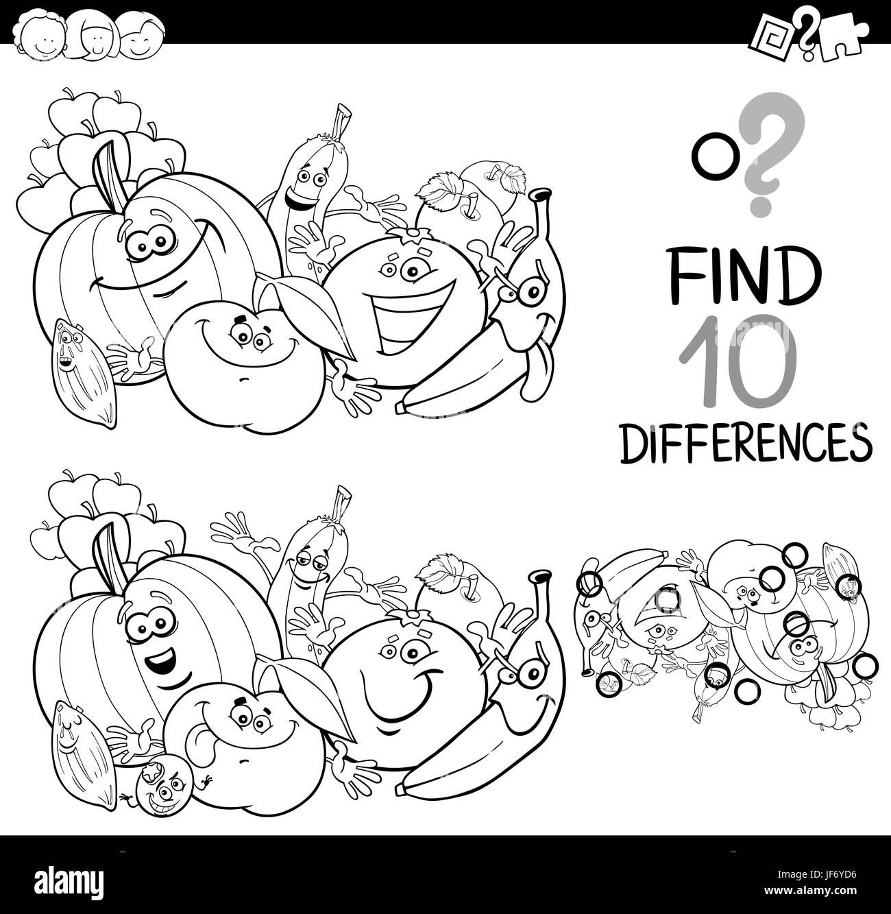 Find the difference black and white stock photos images