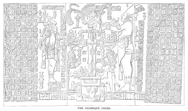 Maya codex stock illustrations royalty