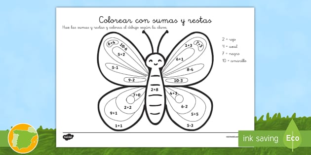 Ficha de actividad lorear n sumas y restas