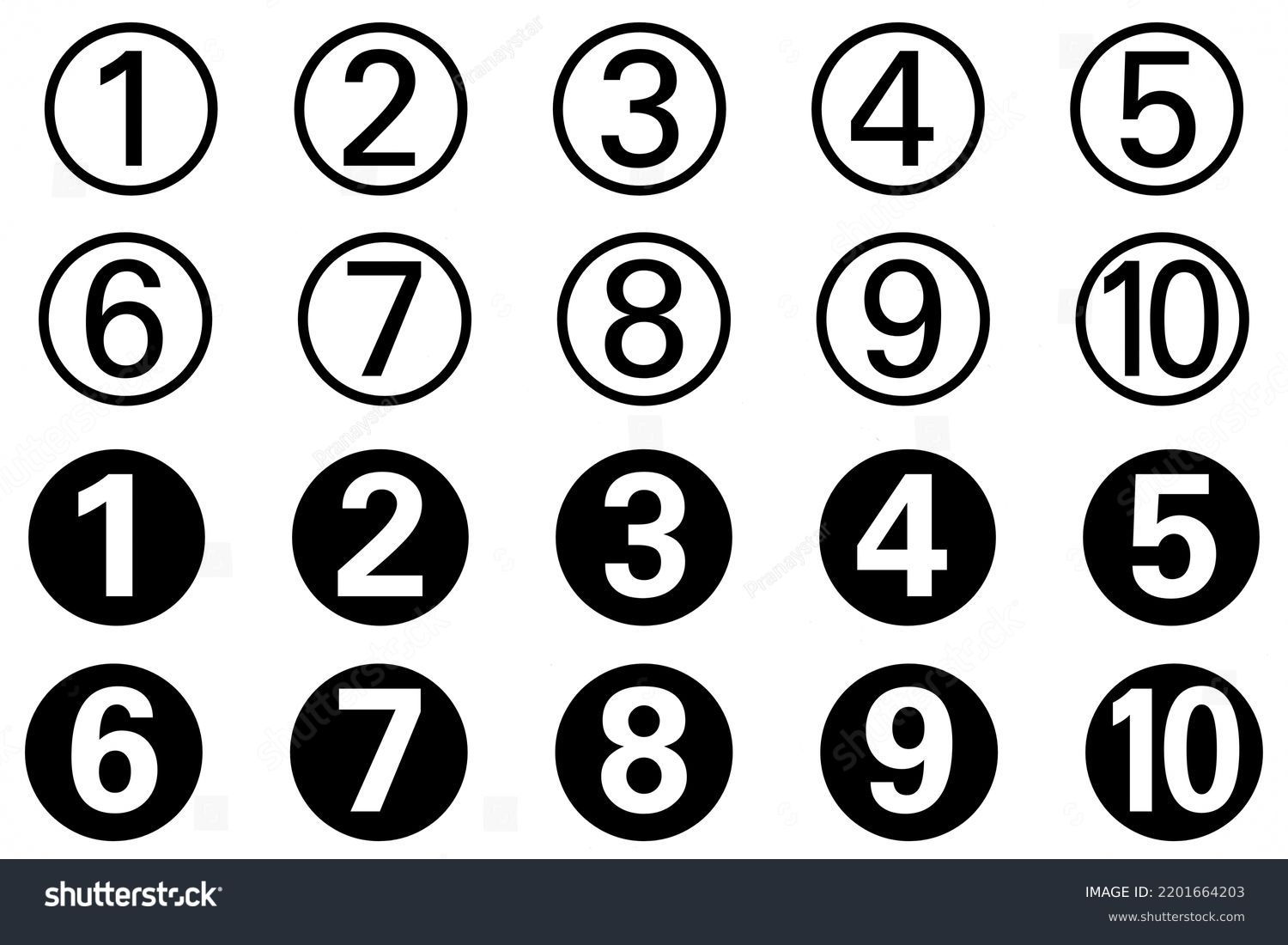 Number circle images stock photos d objects vectors