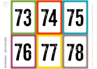 Tarjetas numeros