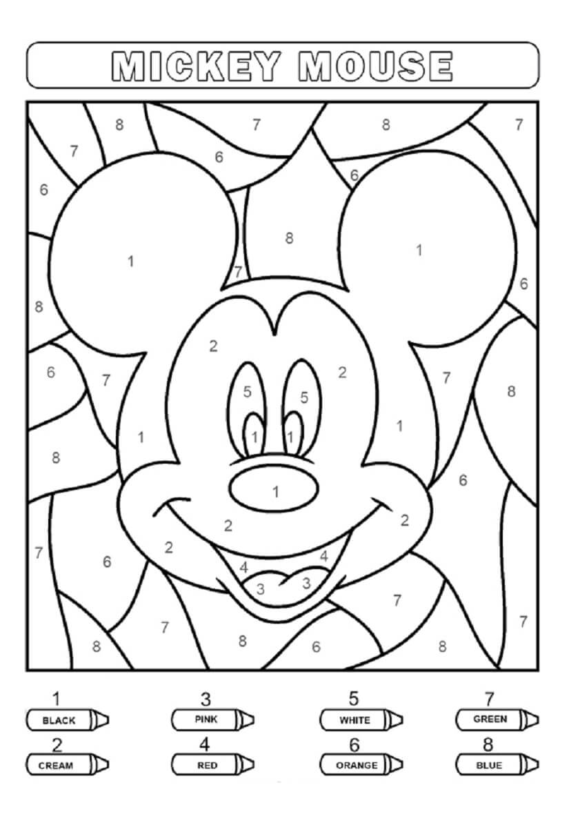 Mickey mouse coloring pages