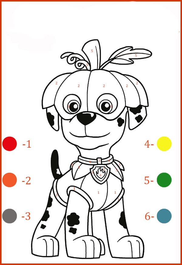 Color by number coloring pages